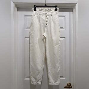 PAIGE Off-White High-Rise Jeans